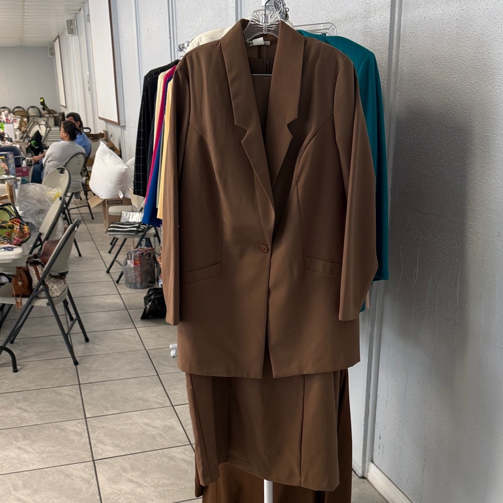 Brown Women's Blazer Suit Jacket